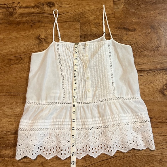 Abercrombie and Fitch 100% Cotton Eyelet Cami - Picture 5 of 6